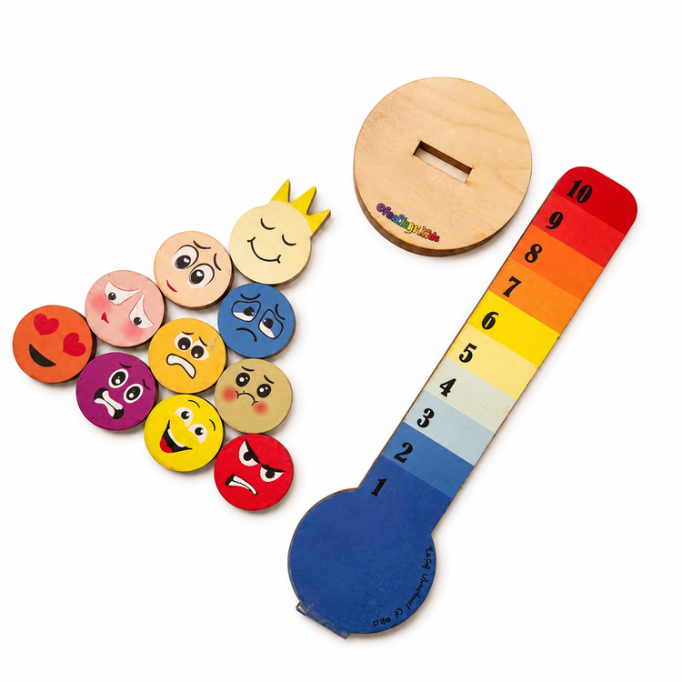 احساس سنج |شامل ۱۰ عدد استیکر مگنتی | feelings kids